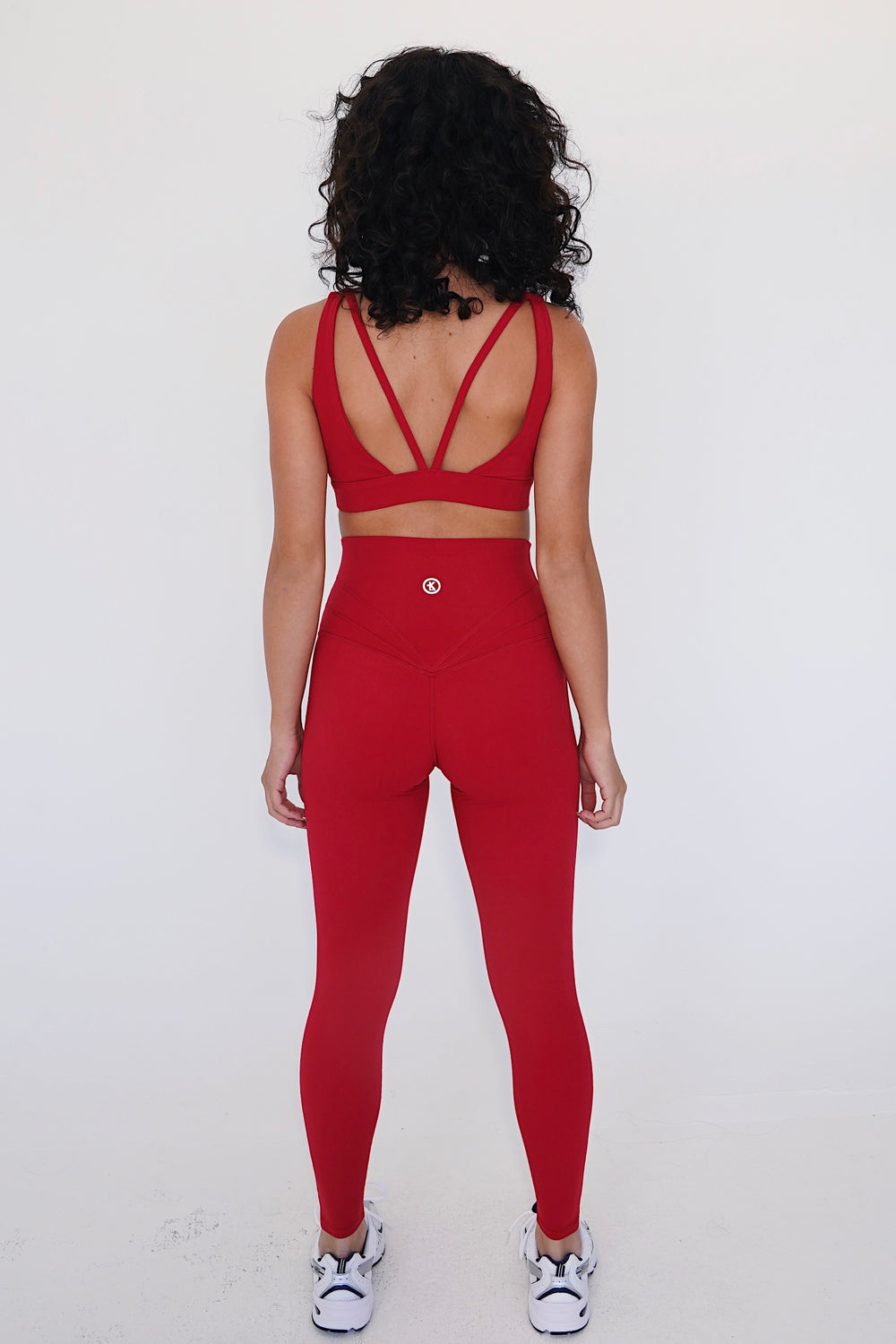 I am Beautifully Radiant Quick Dry Red Yoga Legging 11
