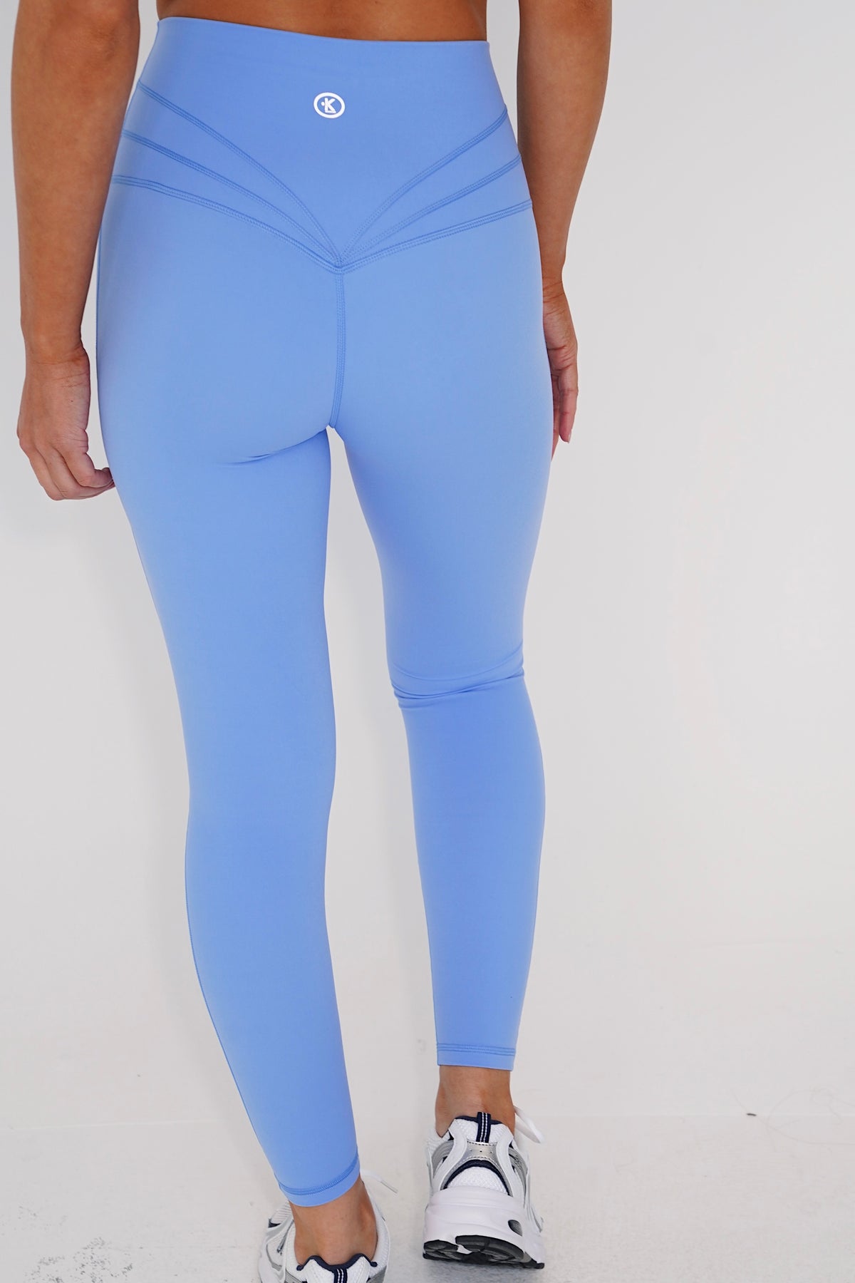 I am Beautifully Radiant Quick Dry Light Blue Yoga Legging 8