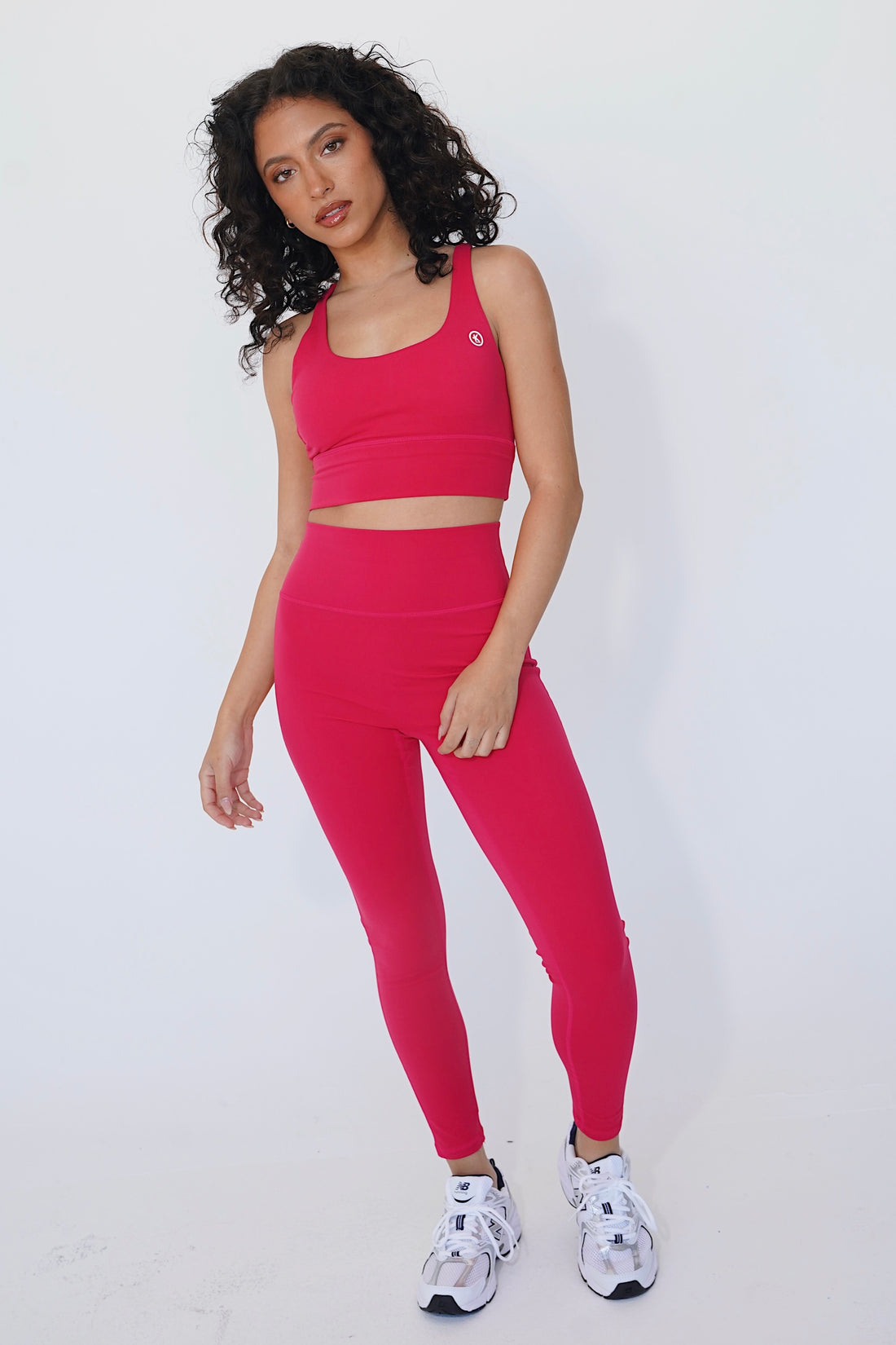 I am Bold Comfortably Stylish Hot Pink Yoga Top