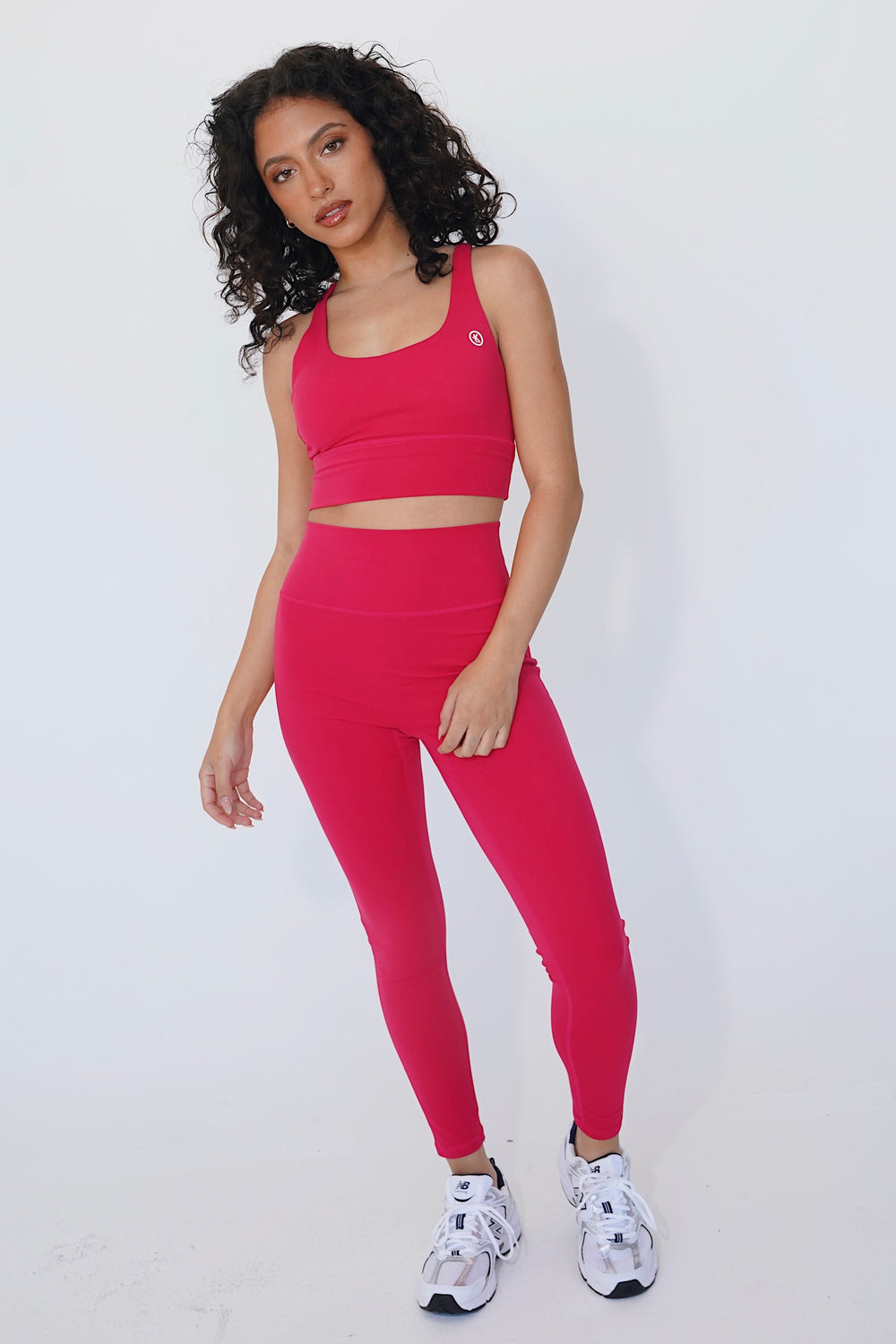 I am Bold Comfortably Stylish Hot Pink Yoga Top Bra 9
