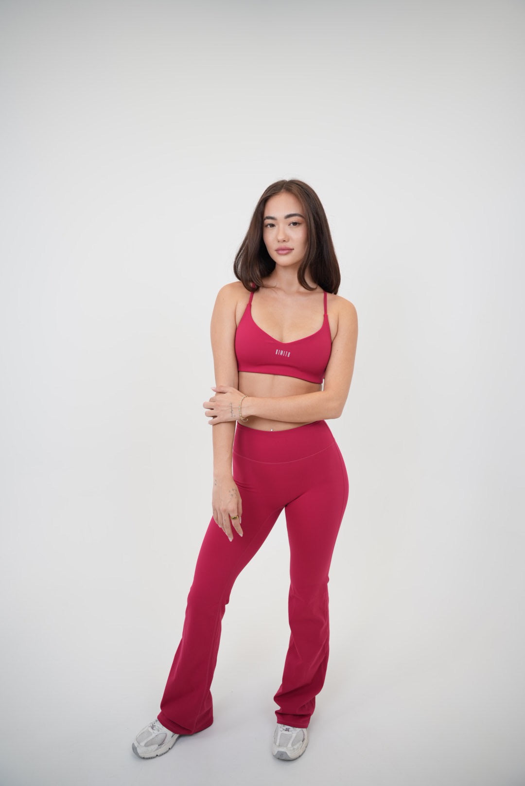I Live in Luxury Red Flare Pant 8