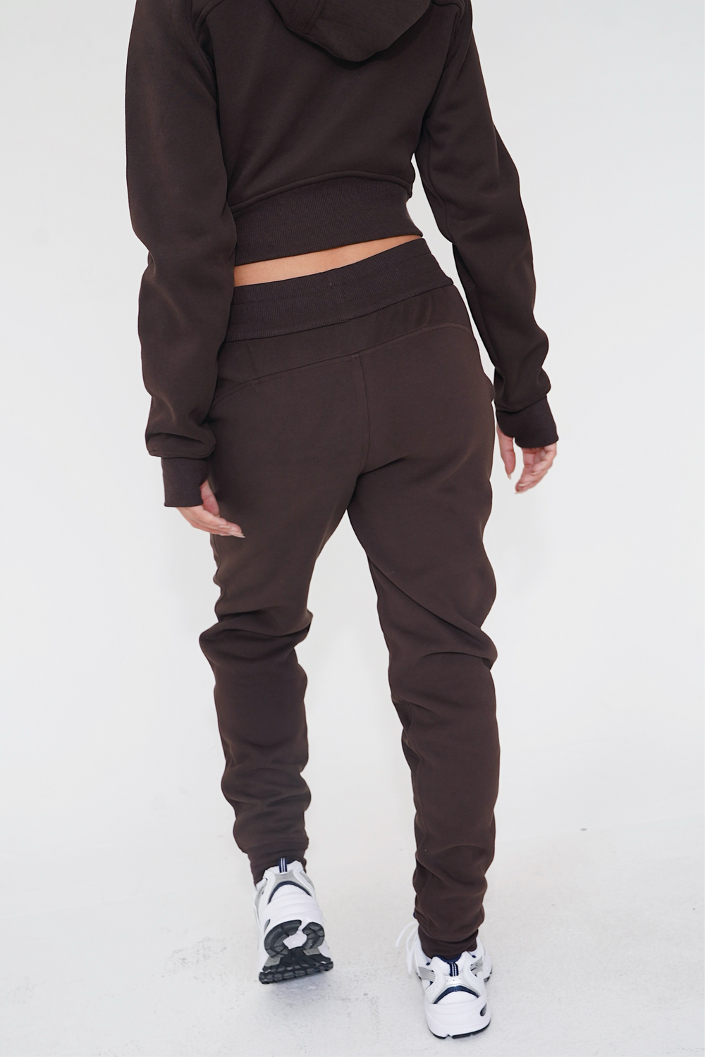 I Make Good Decisions Drawstring Warm Plush Espresso Brown Jogger Sweatpants 3