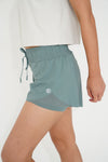 I Have Hope Mesh Trim  Running Shorts in Green