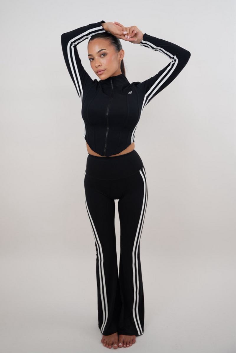 I Am Motivated Black Flare Pant alt