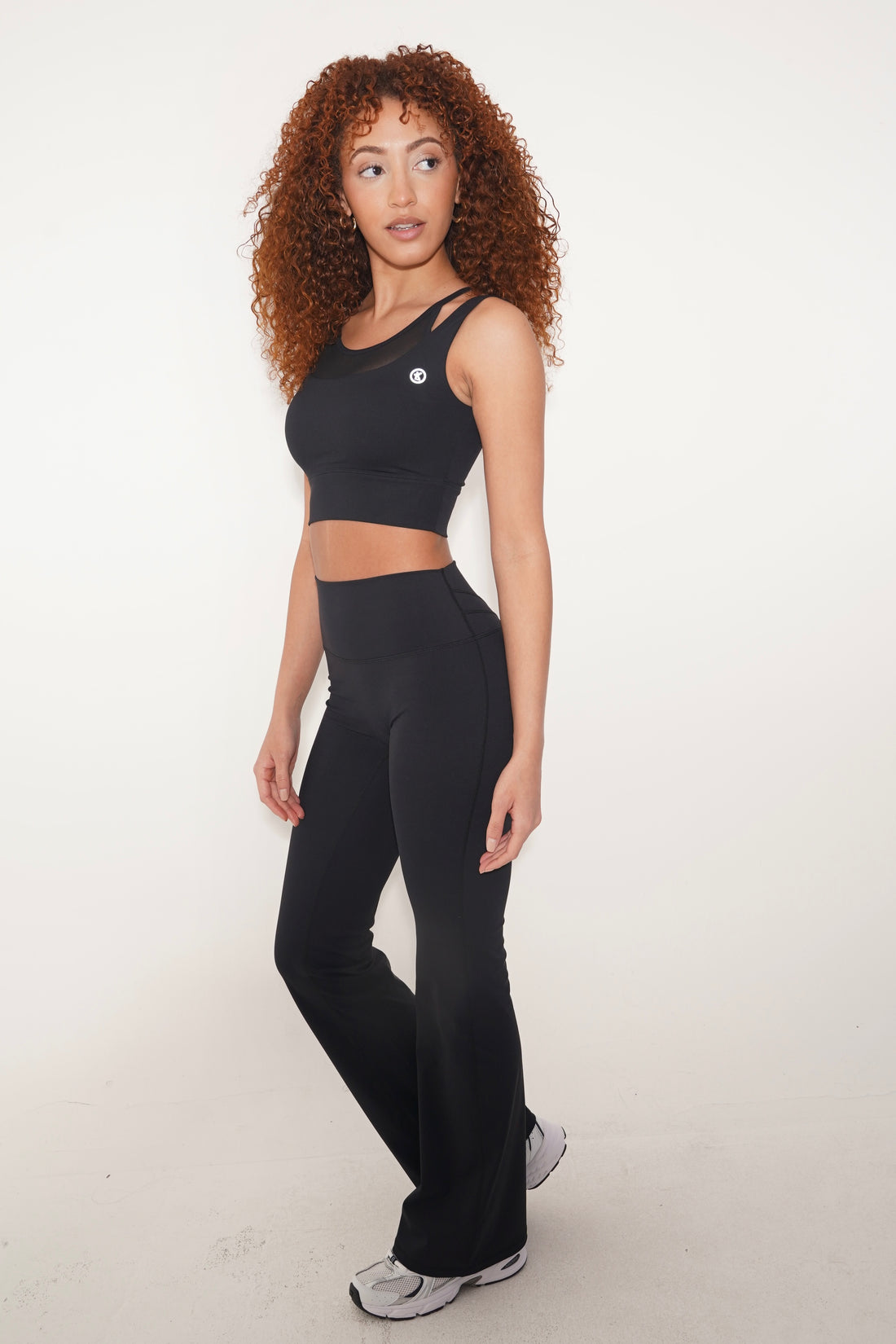 I Create Harmony Black Flare Yoga Pant