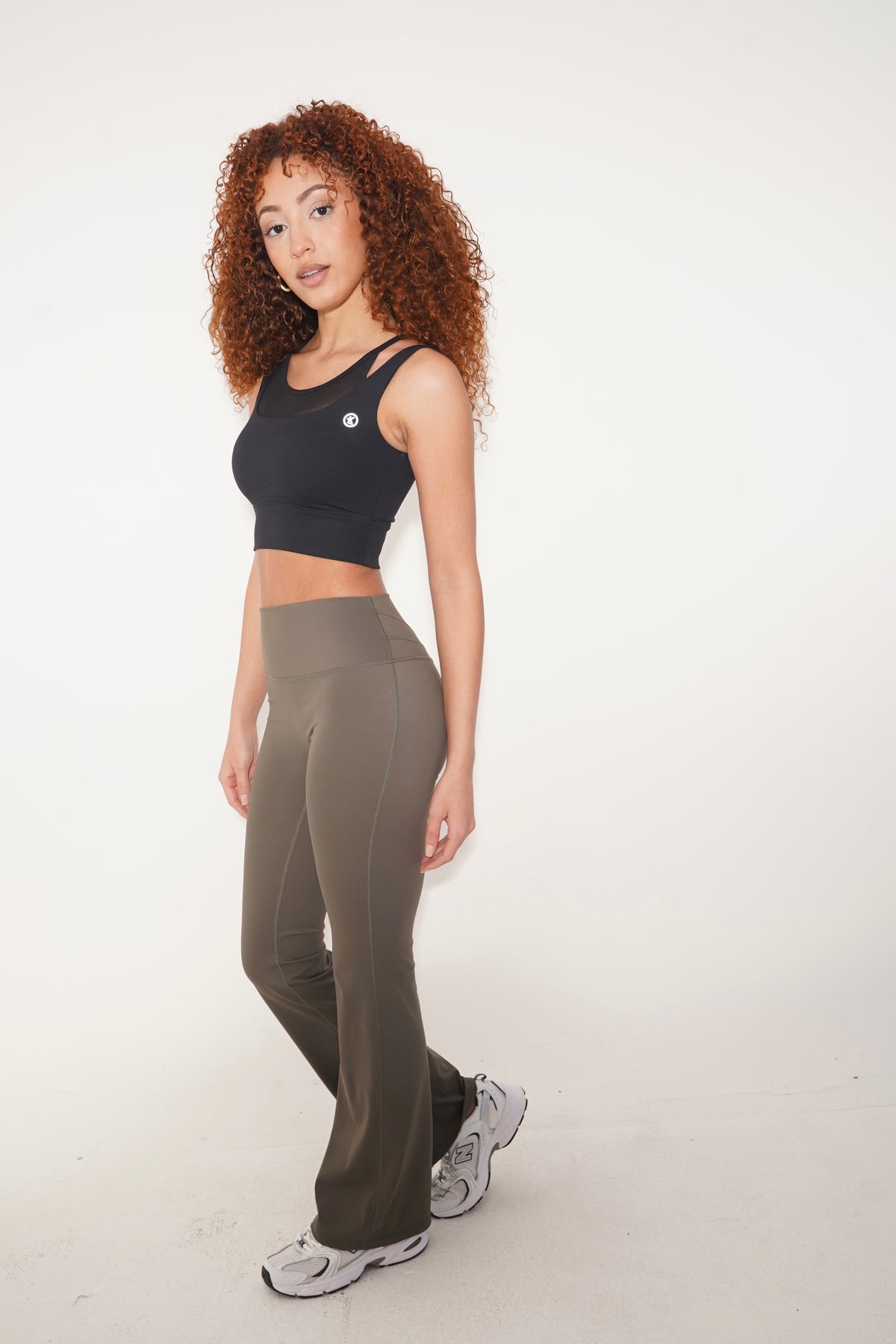 I Create Harmony Green Flare Yoga Pant 8