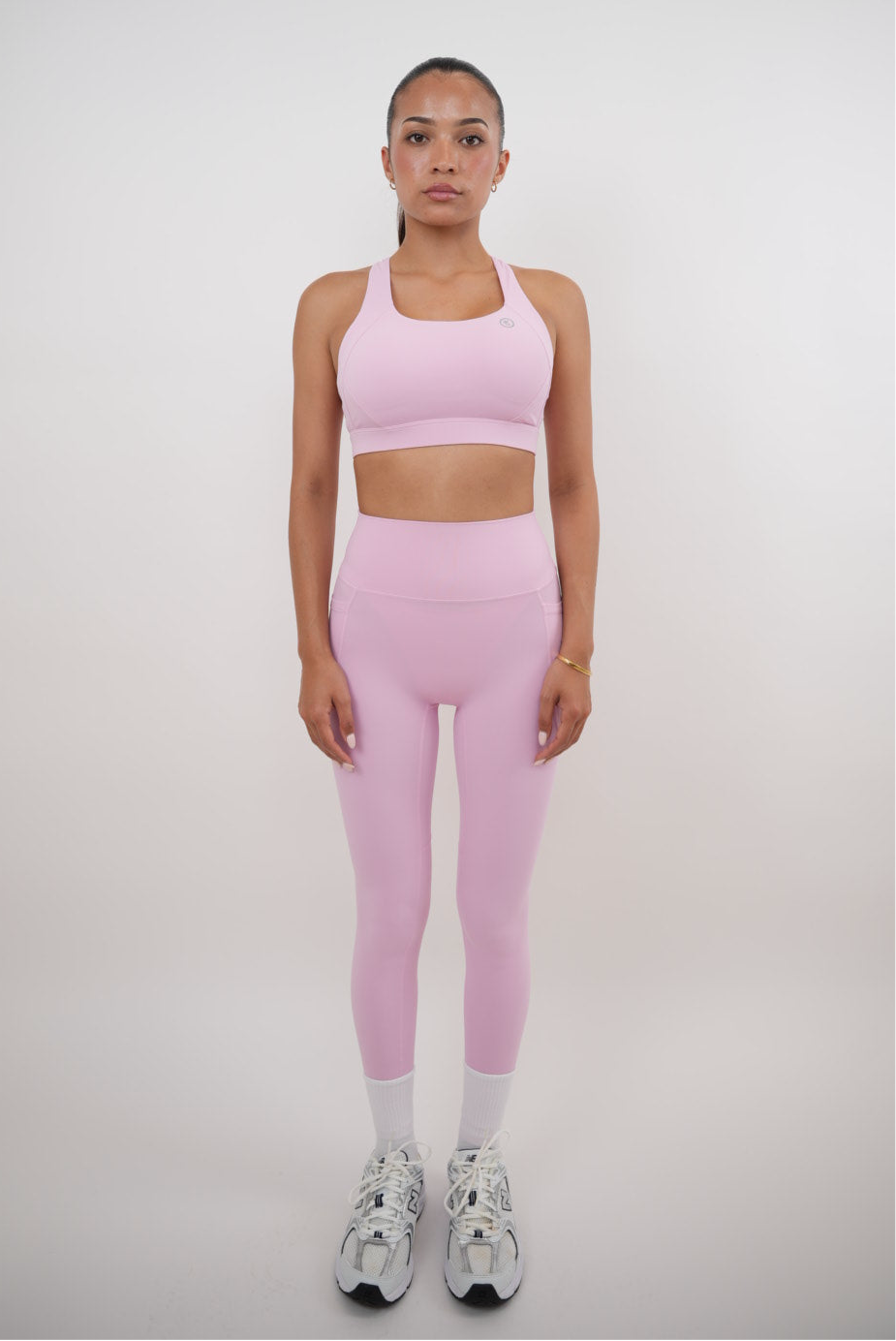 I Am Glowing Pink Blossom Quick Dry Butter Legging 2