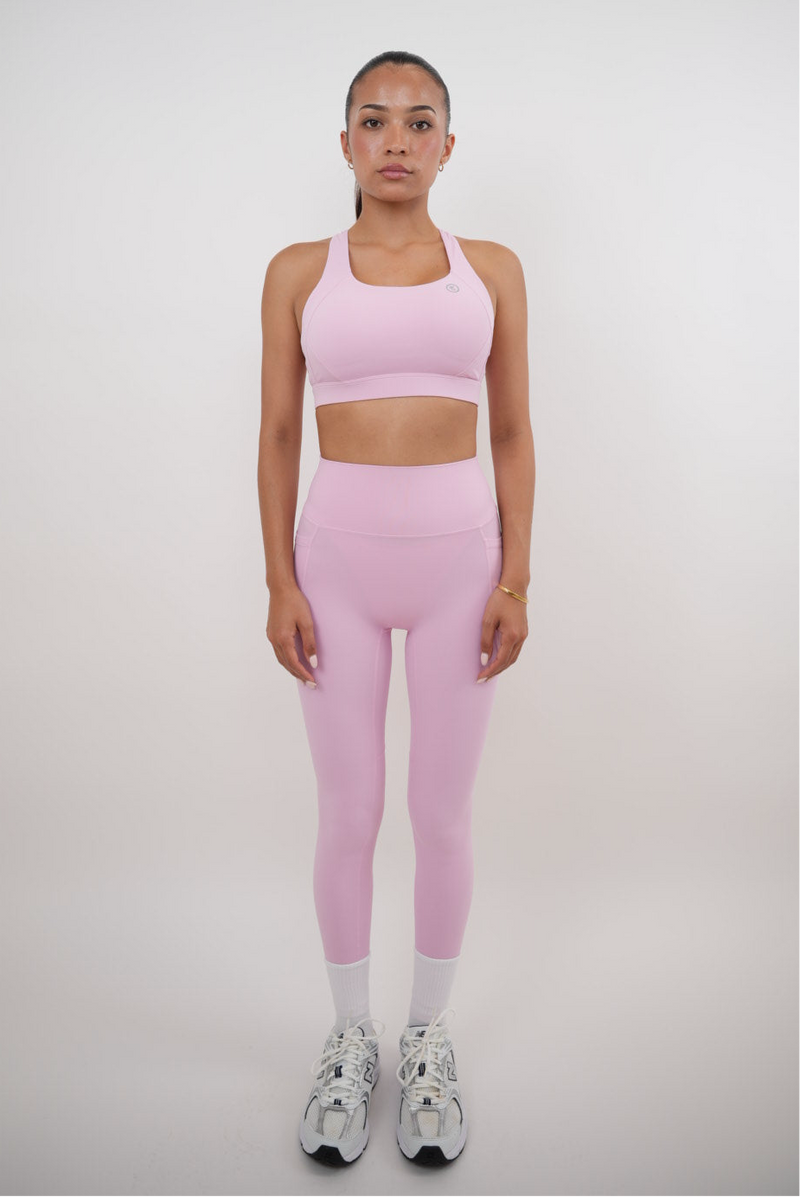 I Am Glowing Pink Blossom Quick Dry Butter Legging alt