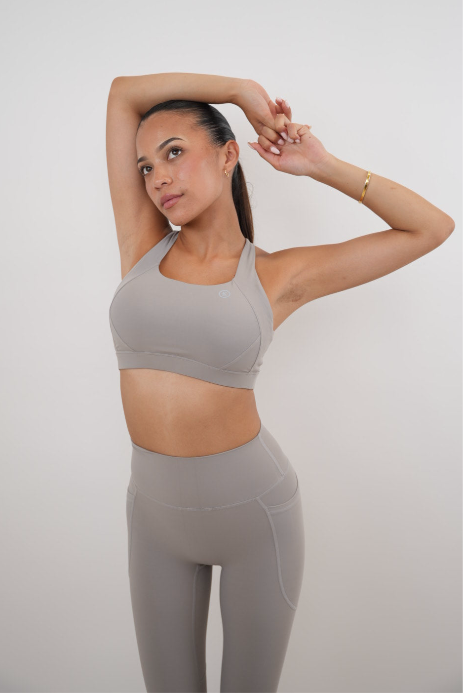 I Am Glowing Frosty Gray Quick Dry Butter Legging 3