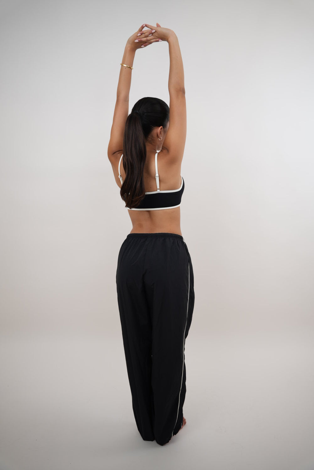 I Accept Change with Grace Black Versatile Relaxed Fit Pant 3
