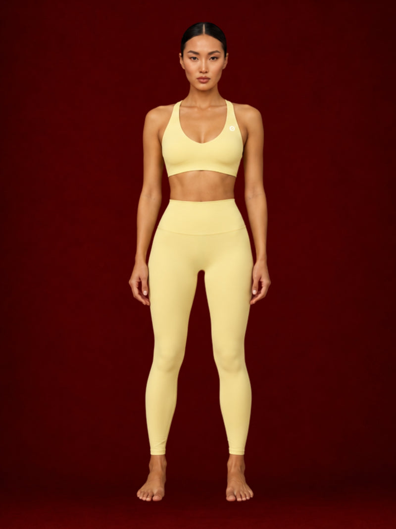 * ADD ON * (CHI OMEGA) I am Charged and Chosen Leggings in Limoncello