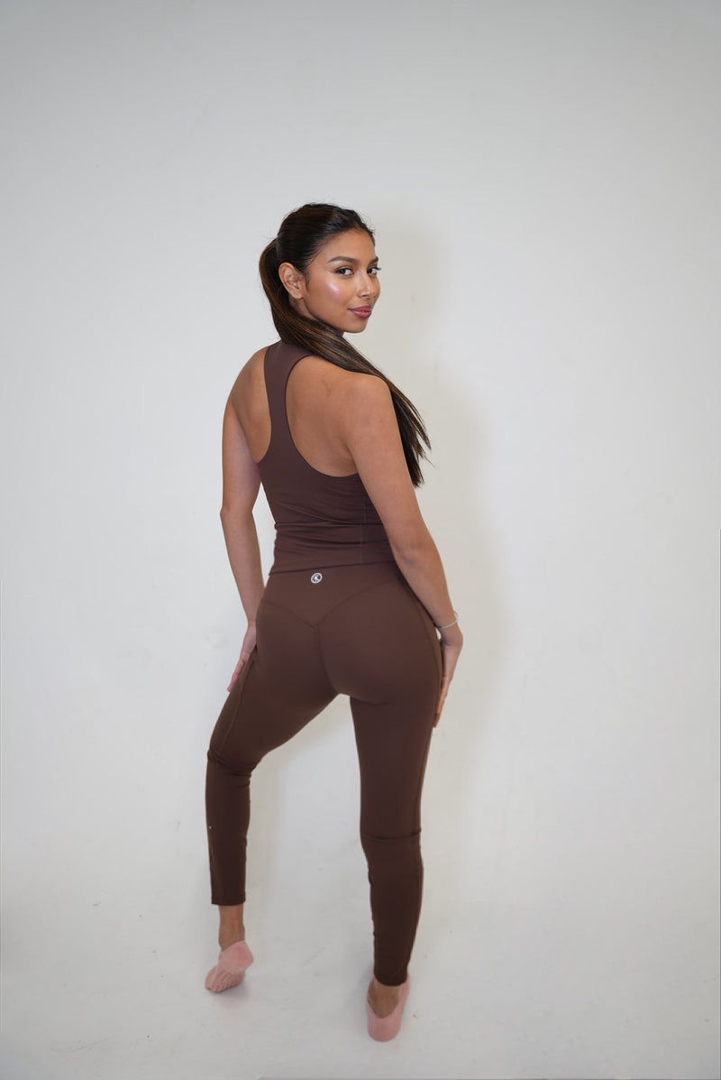 My Dreams Come True Espresso Brown Sexy Sleek Leggings alt