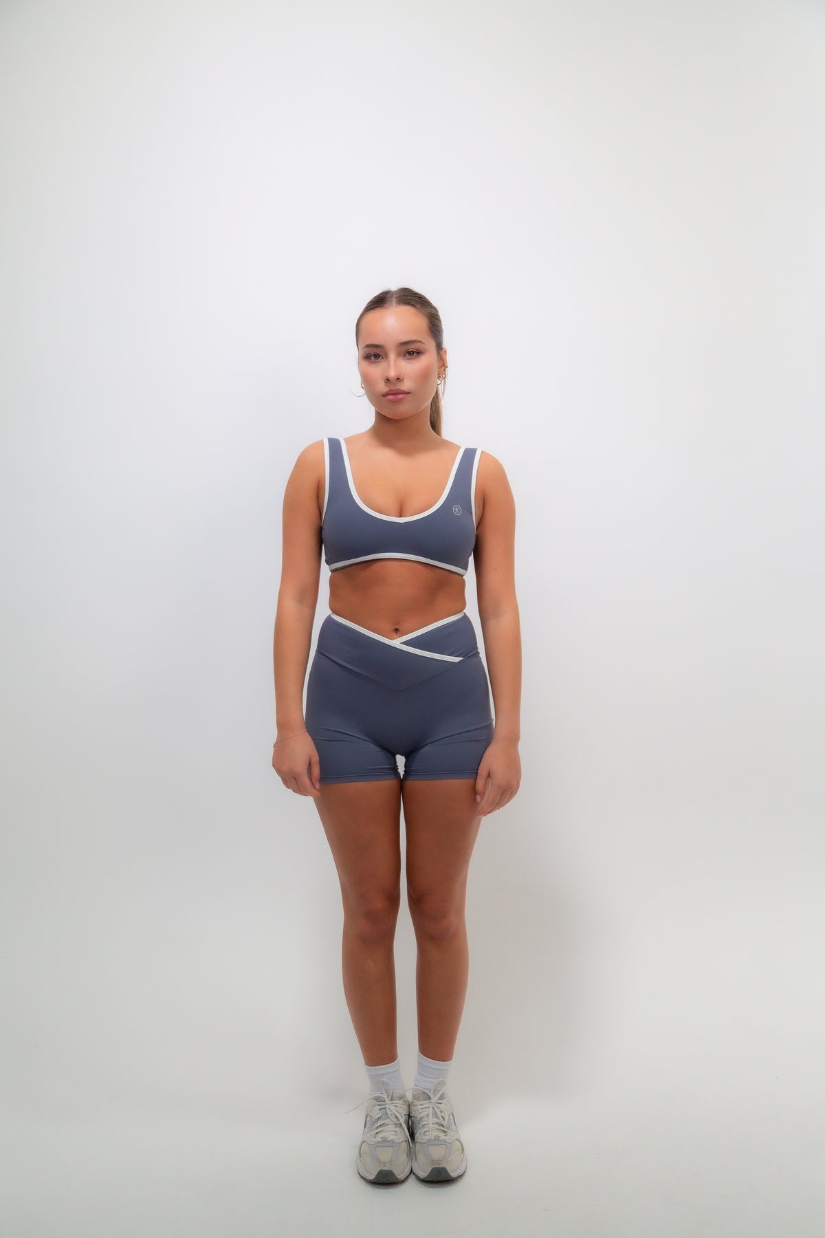 I Am Right Where I Need To Be Slate Blue Butter Short 8