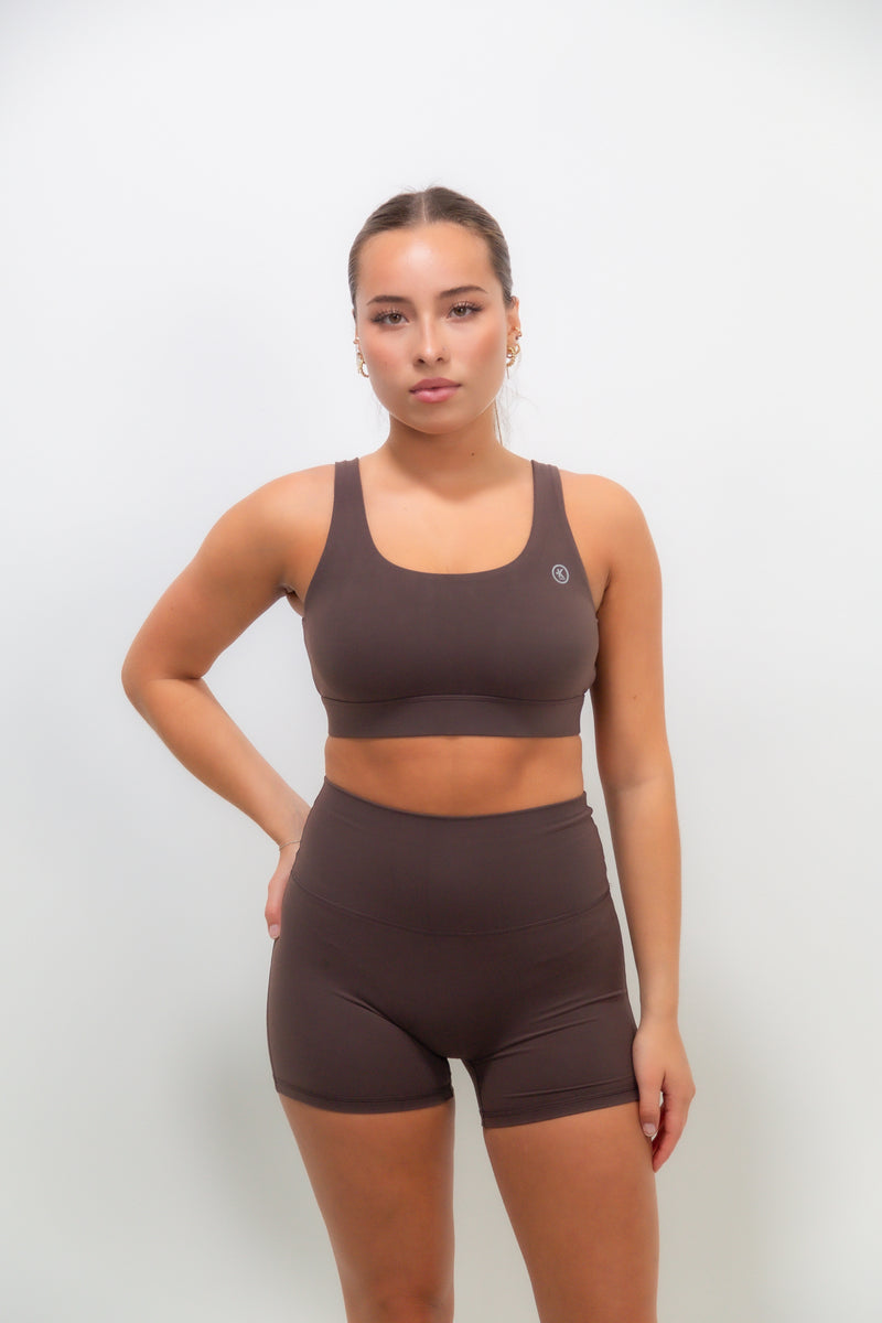 I Am Beautifully Radiant Quick-Dry Butter Coffee Brown Short alt