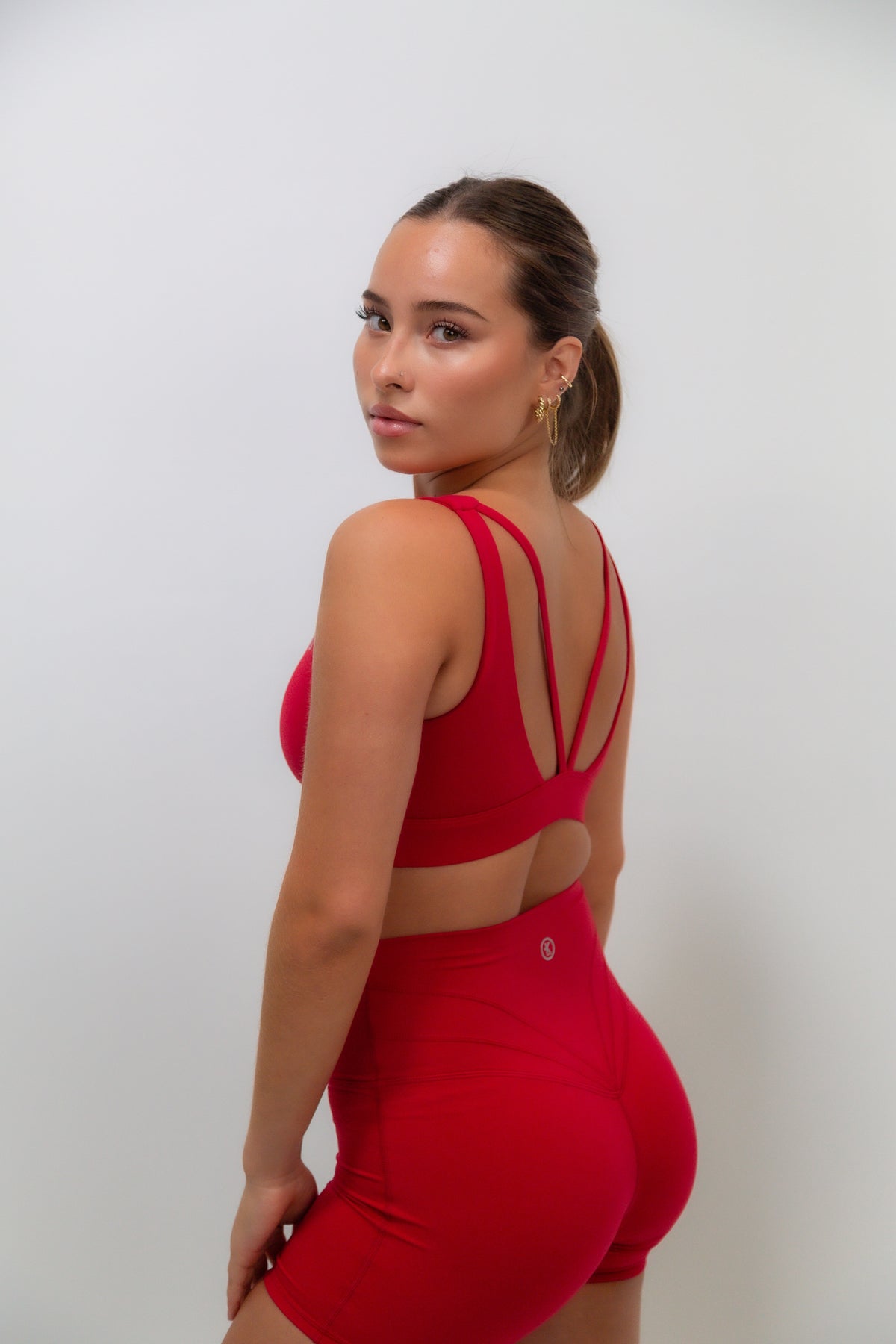 I Am Beautifully Radiant Quick-Dry Butter Red Short 3