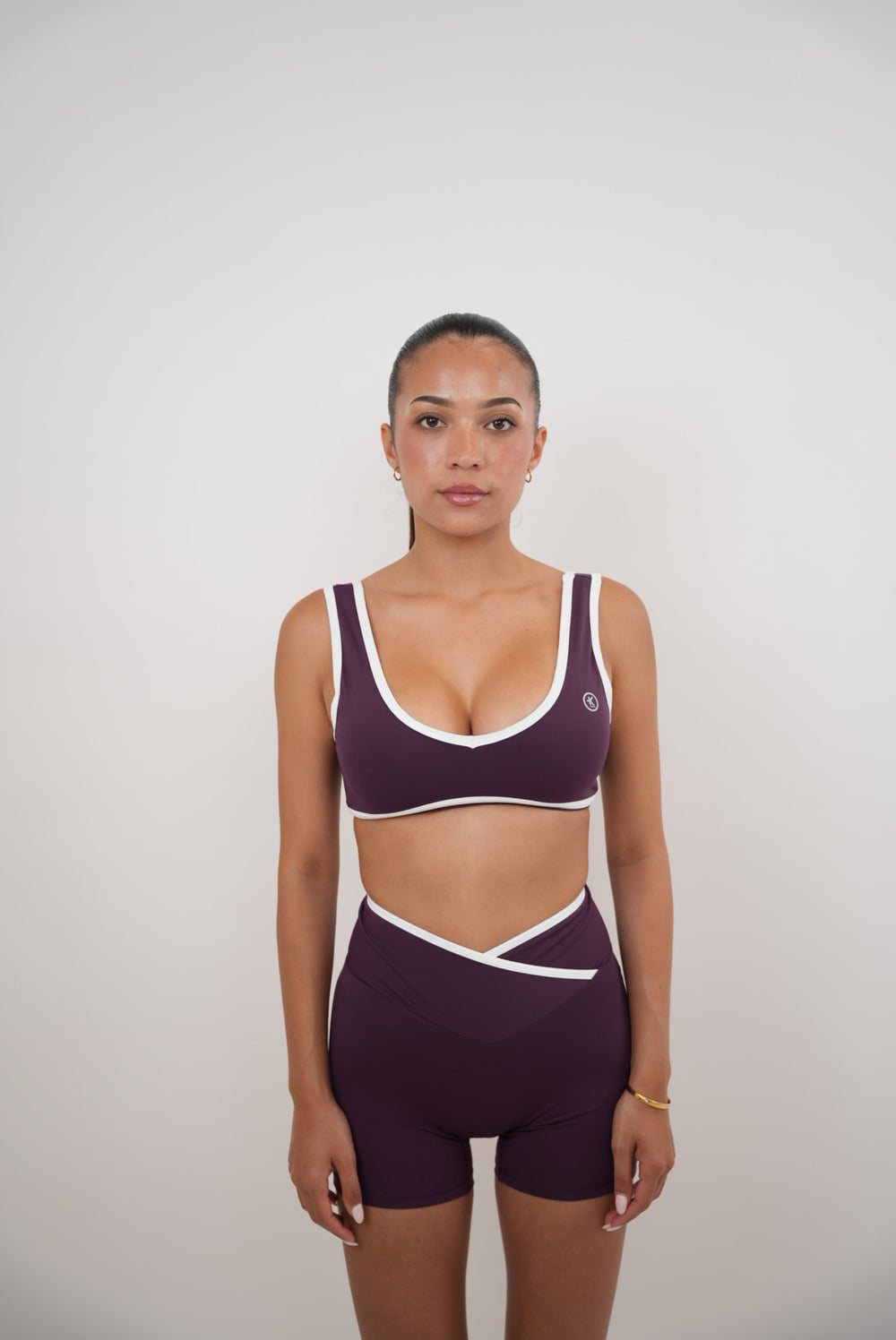 I Am Right Where I Need to Be Plum Butter Sports Bra 2