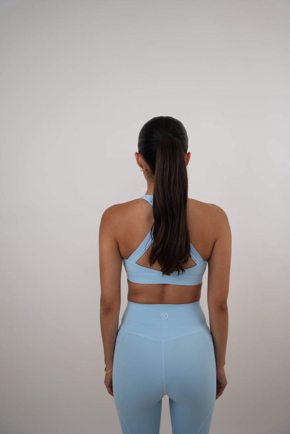 I Am Glowing Sky Blue Quick Dry Butter Bra 2