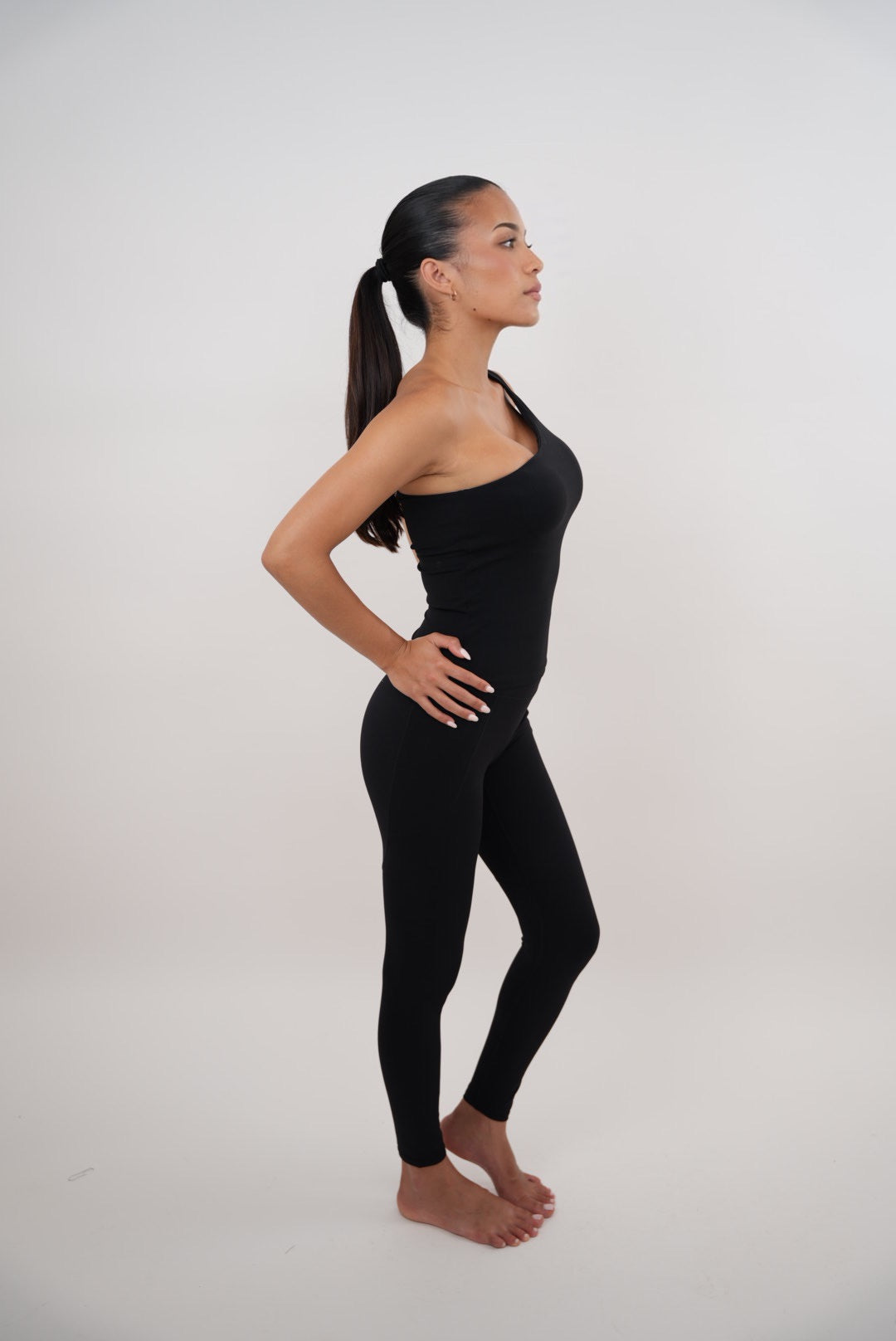 I Am Wealthy Black Comfort Stretch Legging 4