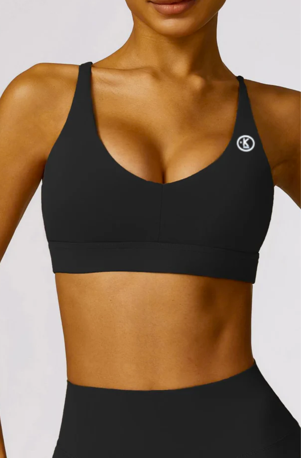 I Am Healthy Quick-Dry Butter Black Bra 1