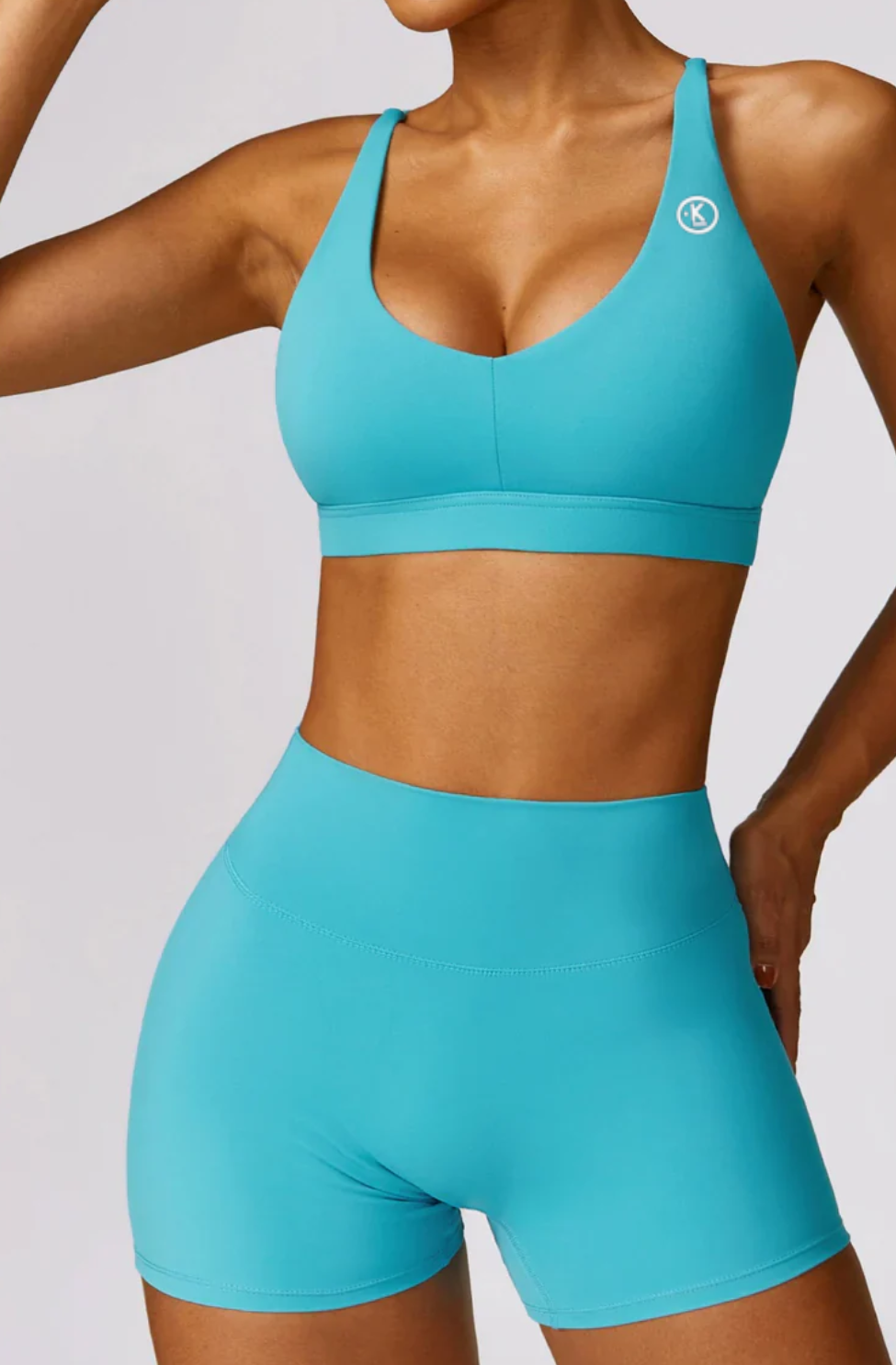 I Am Healthy Quick-Dry Butter Blue Bra 1