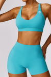 I Am Healthy Quick-Dry Butter Blue Bra