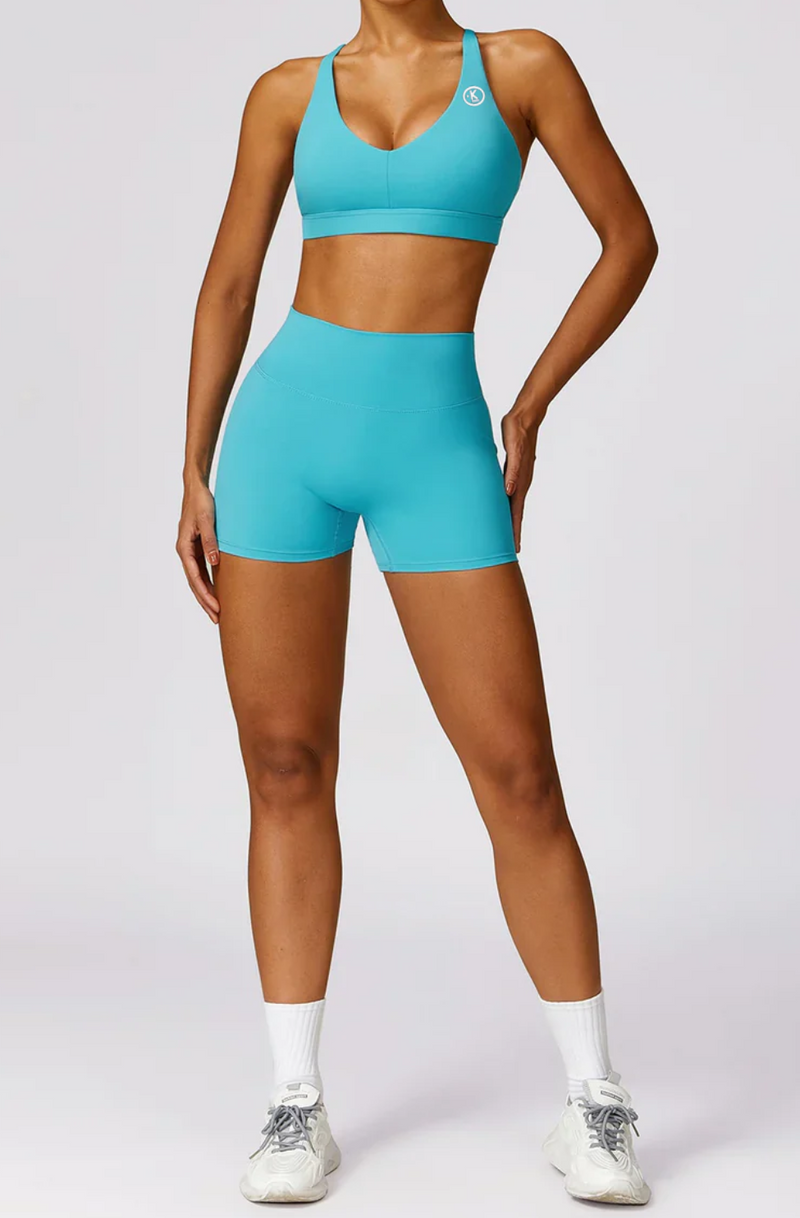 I Am Healthy Quick-Dry Butter Blue Short alt