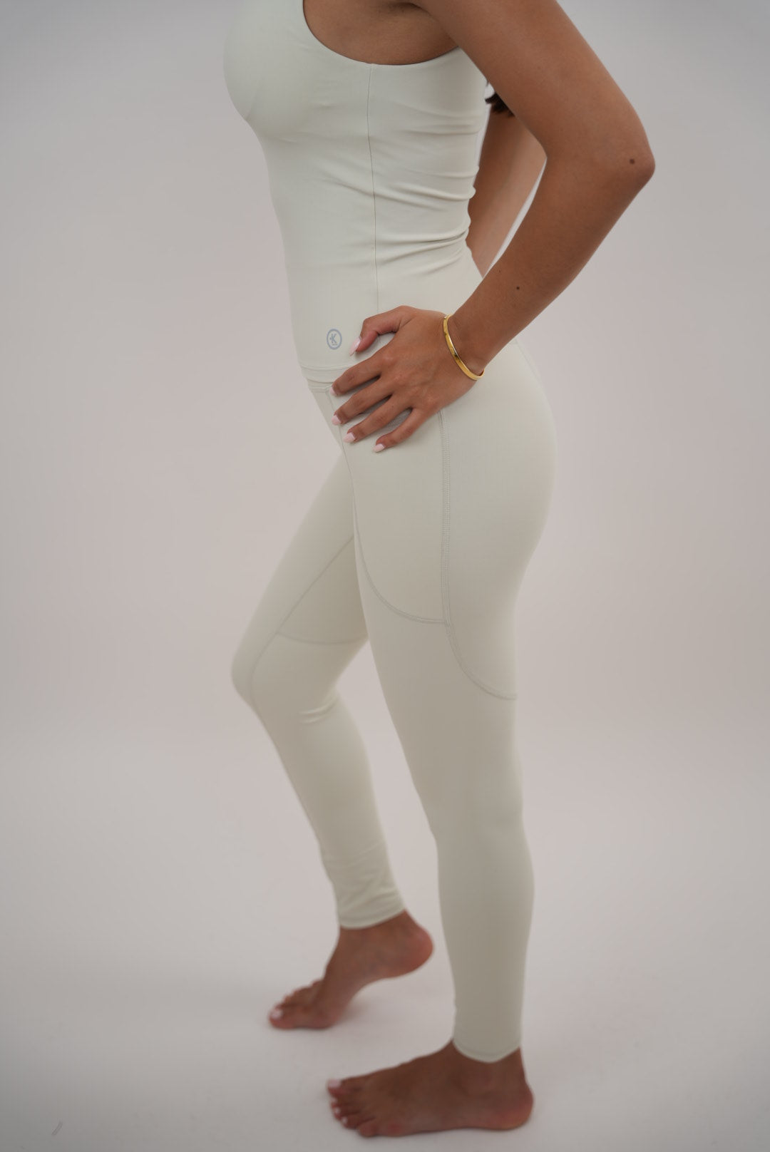 I Am Wealthy Ivory Comfort Stretch Legging [pre order] 5