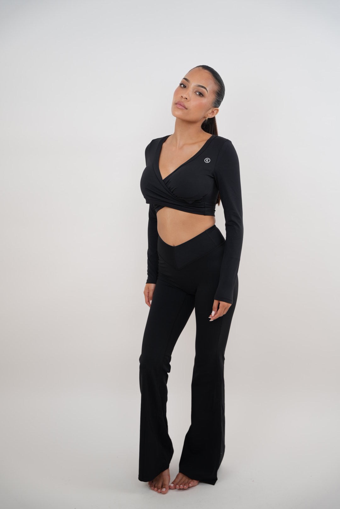 I Am Present Black Elegant Top 4