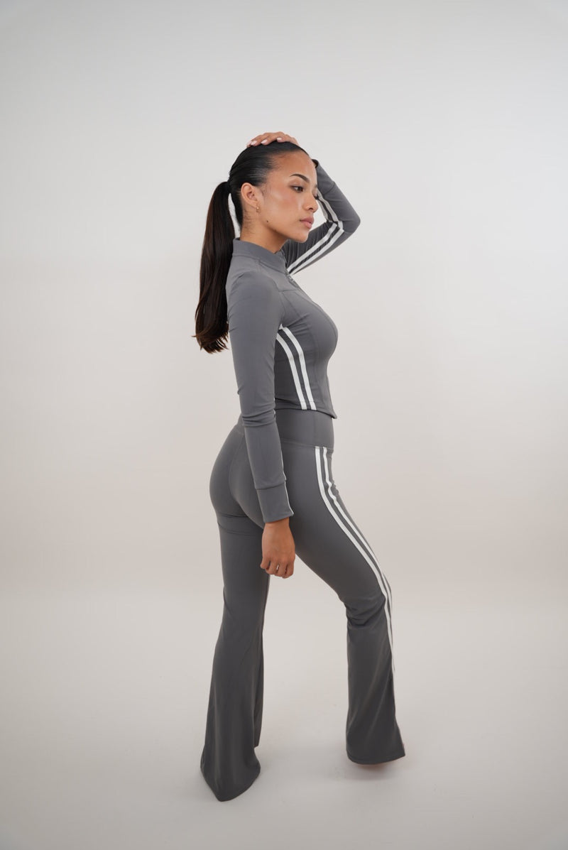 I Am Motivated Gray Flare Pant alt