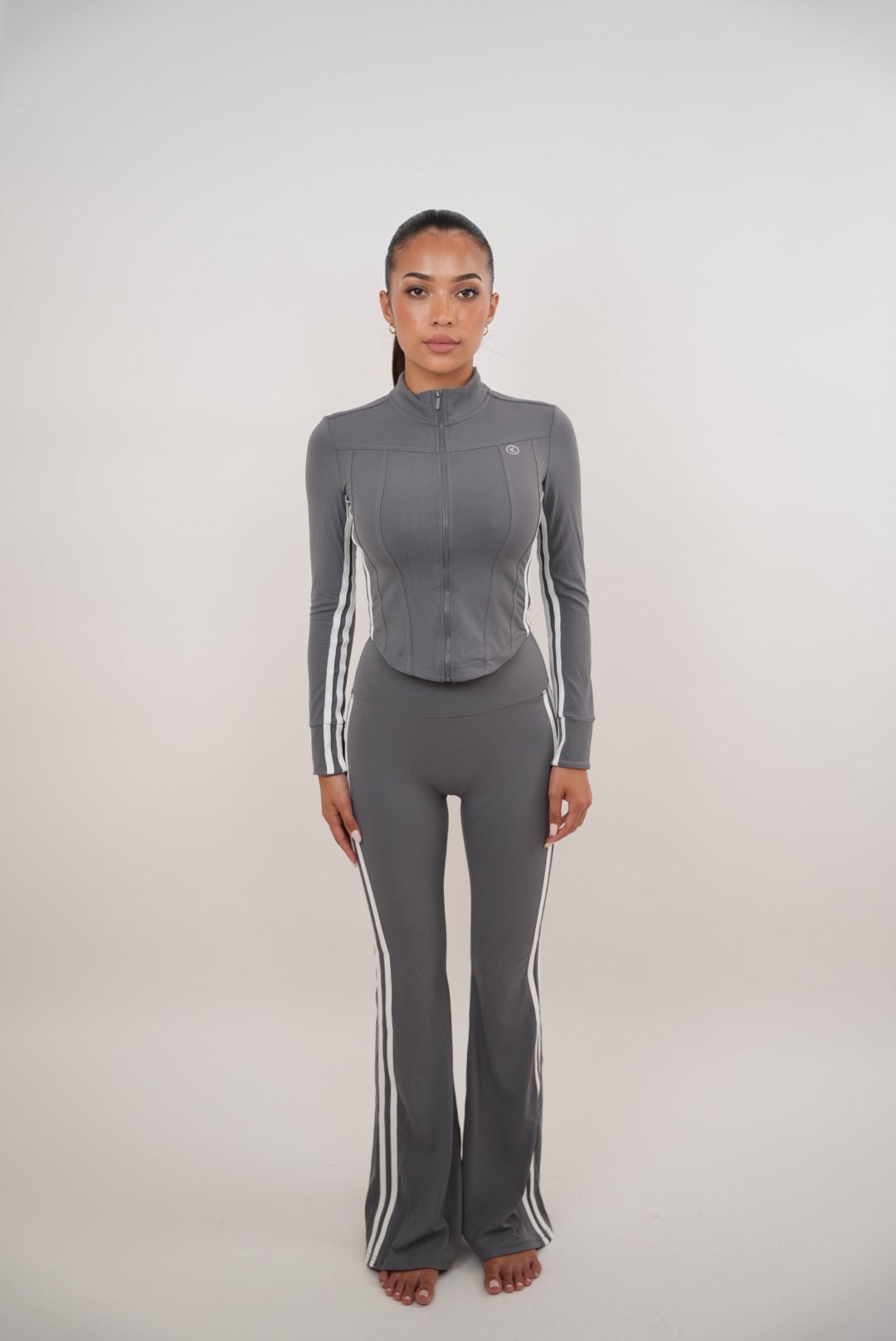I Am Motivated Gray Flare Pant 1