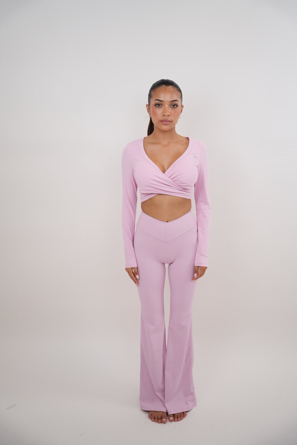 I Am Present Pink Stretch Flare Legging 7
