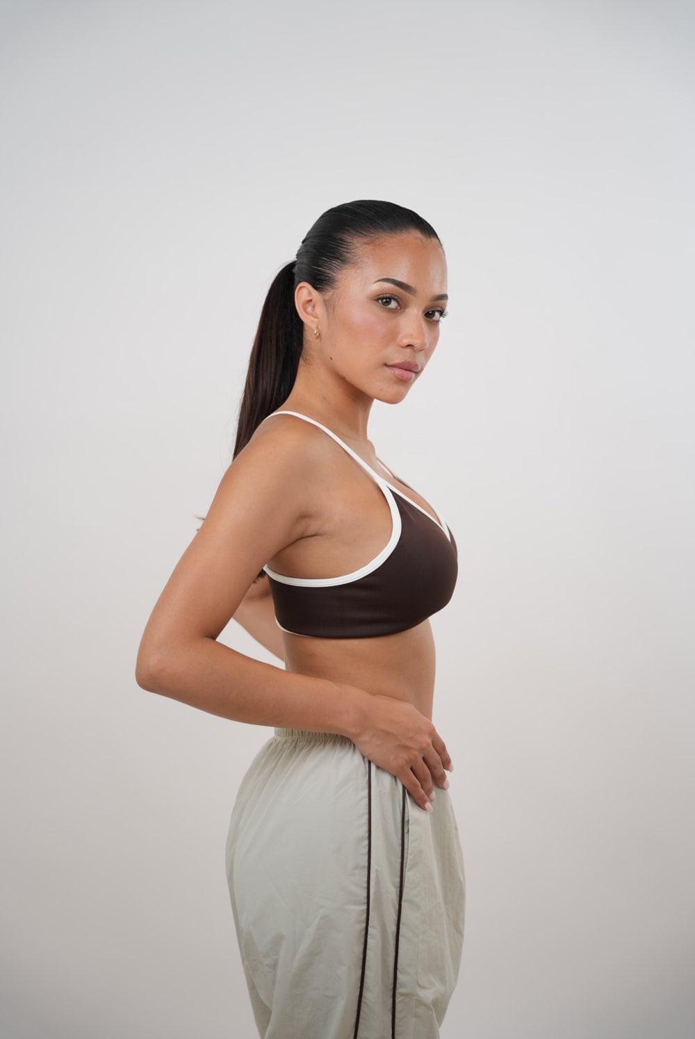 I Accept Change with Grace Beige Versatile Relaxed Fit Pant 5