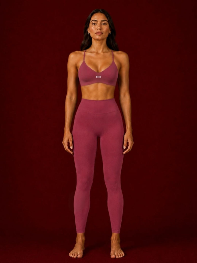 *ADD ON* (ALPHA PHI)  I Trust My Heart Rosewood Red Leggings